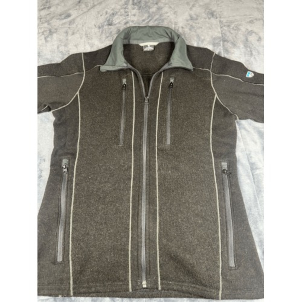 KUHL women's full zip lightweight jacket, black‎ fleece size S